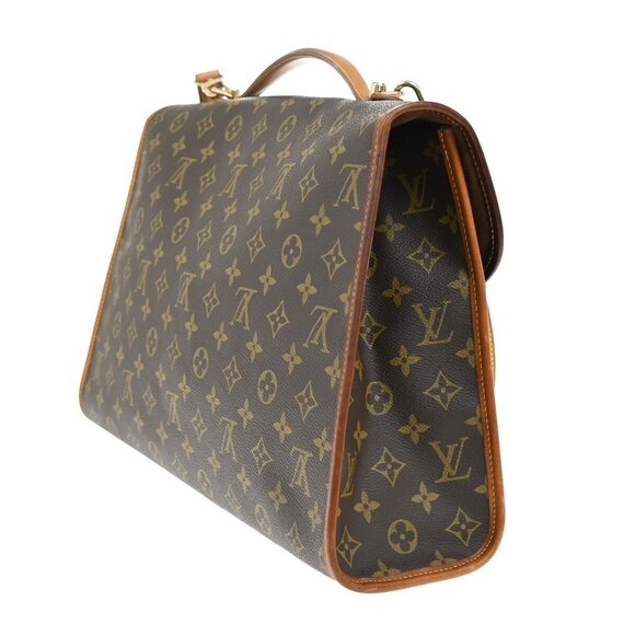 LOUIS VUITTON Beverly Hand Bag Briefcase Monogram Leather Brown - Picture 12 of 16
